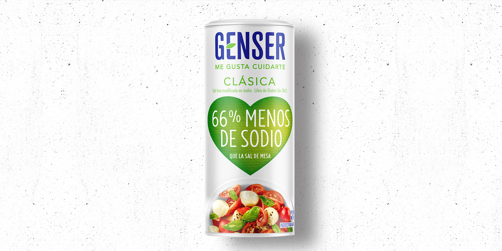 Nuevo diseño gráfico de packaging para sal Genser por Tridimage.